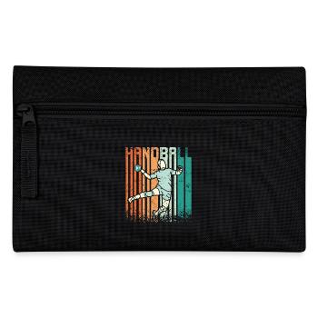 Retro Vintage Handball - Pencil Case - black - Front