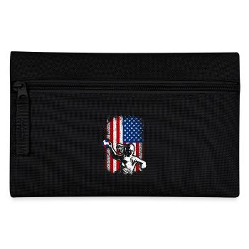 Usa American flag handball 4th of july - Federtasche - Schwarz - Vorne
