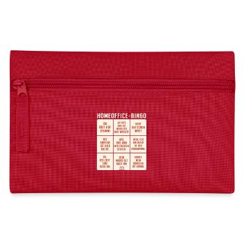 Homeoffice Bingo Büro Heimarbeit Home Office - Federtasche - Rot - Vorne