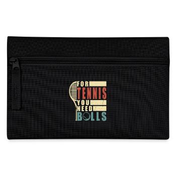 Joueur de tennis Balle de tennis - Trousse - noir - Devant