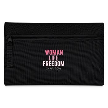 Woman Life Freedom - Federtasche - Schwarz - Vorne