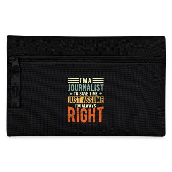 Journaliste - Trousse - noir - Devant