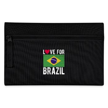 Brasilien Fahne - Federtasche - Schwarz - Vorne