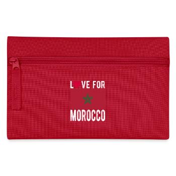 Drapeau du Maroc - Trousse - rouge - Devant