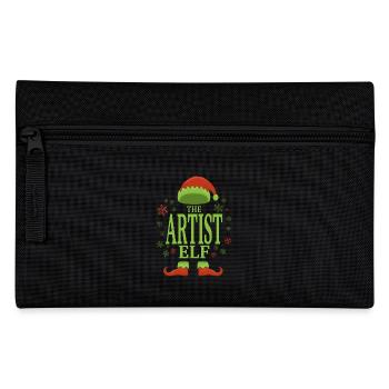 Artist Christmas Elf - Pencil Case - black - Front