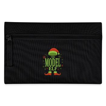 Model Weihnachtself - Federtasche - Schwarz - Vorne