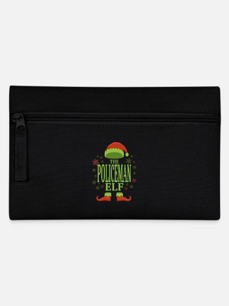 Polizist Weihnachtself - Federtasche - Schwarz