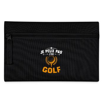 Je Peux Pas J'ai Golf Cadeau Pour Joueur De Golf - Trousse - noir - Devant