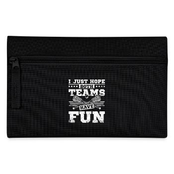 I just hope both teams have fun lacrosse fan - Federtasche - Schwarz - Vorne