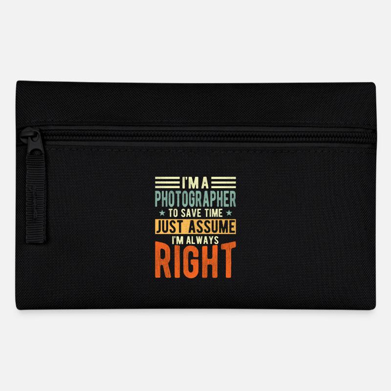 Fotograf - Federtasche - Schwarz