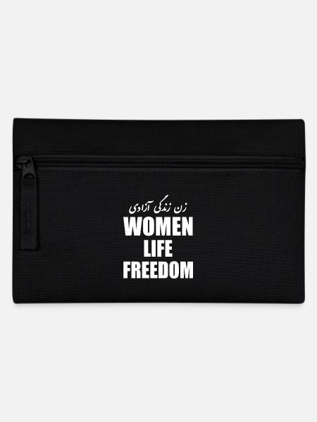 Women life freedom - Federtasche - Schwarz
