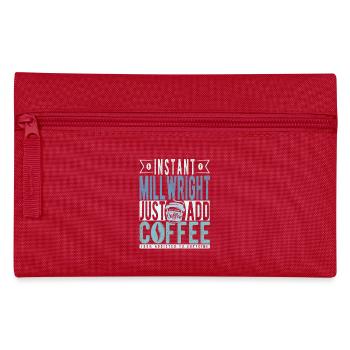 Millwright Kaffee Spruch - Federtasche - Rot - Vorne
