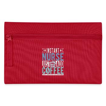 Nurse coffee saying - Pencil Case - red - Front