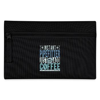 Installateur Kaffee Spruch - Federtasche - Schwarz - Vorne