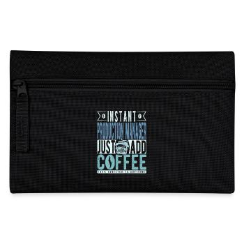 Production Manager Coffee Saying - Pencil Case - black - Front