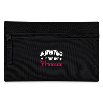 je m'en fou je suis une princesse - Trousse - noir - Devant