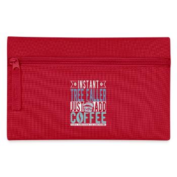 Baumfaller coffee saying - Pencil Case - red - Front