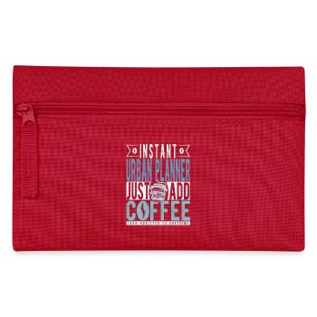 Slogan du café urbaniste - Trousse - rouge - Devant