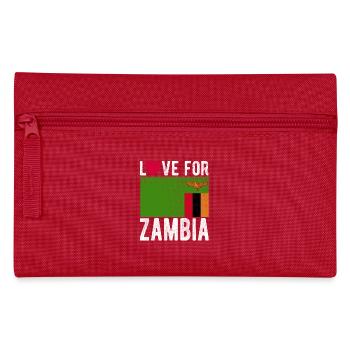 Zambia Souvenir - Pencil Case - red - Front