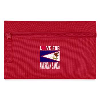 American Samoa Islands Souvenir - Pencil Case - red - Front