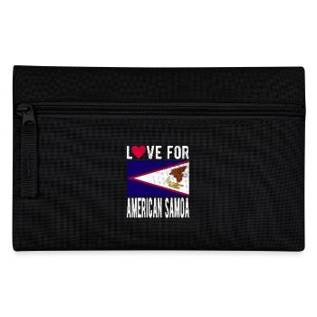 American Samoa Islands Souvenir - Pencil Case - black - Front