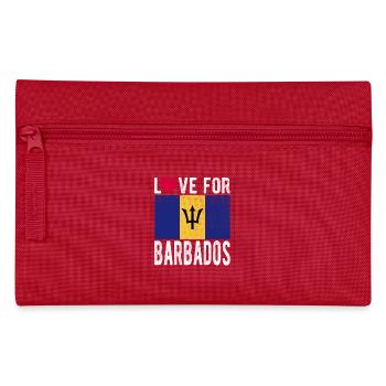 Barbados Souvenir - Federtasche - Rot - Vorne