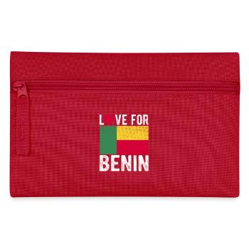Benin Souvenir - Federtasche - Rot - Vorne