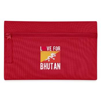 Bhutan Souvenir - Federtasche - Rot - Vorne