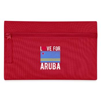 Aruba Souvenir - Federtasche - Rot - Vorne