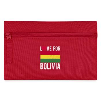 Bolivien Souvenir - Federtasche - Rot - Vorne