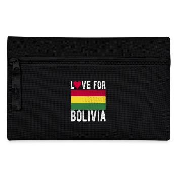 Bolivien Souvenir - Federtasche - Schwarz - Vorne