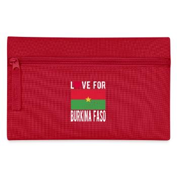 Burkina Faso Souvenir - Pencil Case - red - Front
