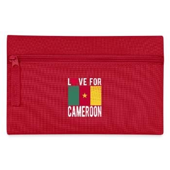 Kamerun Souvenir - Federtasche - Rot - Vorne