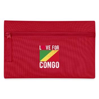 Kongo Souvenir - Federtasche - Rot - Vorne