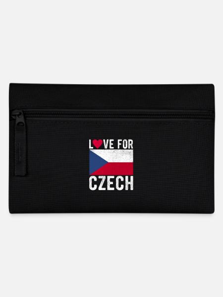 Czech souvenir - Pencil Case - black