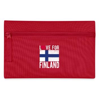 Finland Souvenir - Pencil Case - red - Front