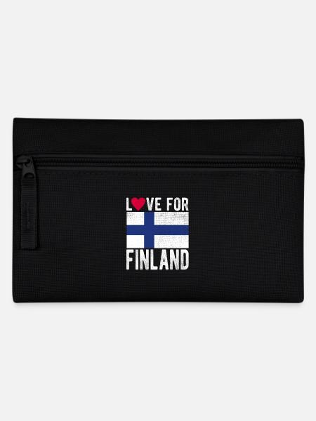 Finnland Souvenir - Federtasche - Schwarz