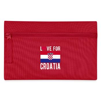 Kroatien Souvenir - Federtasche - Rot - Vorne