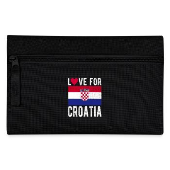 Croatia Souvenir - Pencil Case - black - Front