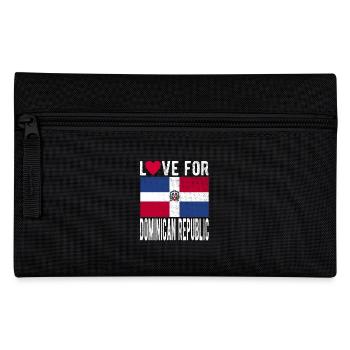 Dominikanische Republik Souvenir - Federtasche - Schwarz - Vorne