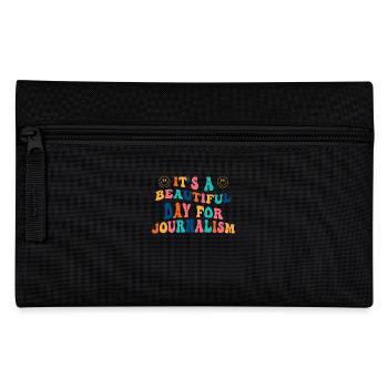 Journalistin Journalismus Geschenk - Federtasche - Schwarz - Vorne