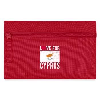 Zypern Souvenir - Federtasche - Rot - Vorne