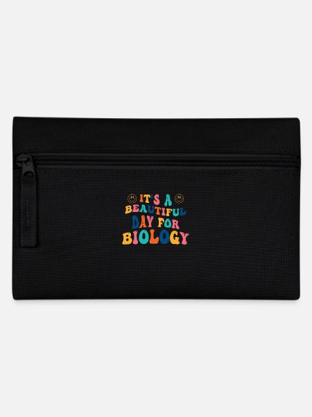 Biologie Biologin Spruch - Federtasche - Schwarz