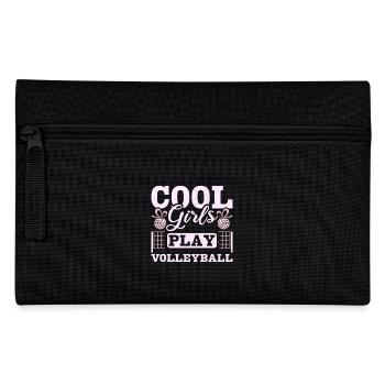 Des filles cool jouent au volleyball - Trousse - noir - Devant