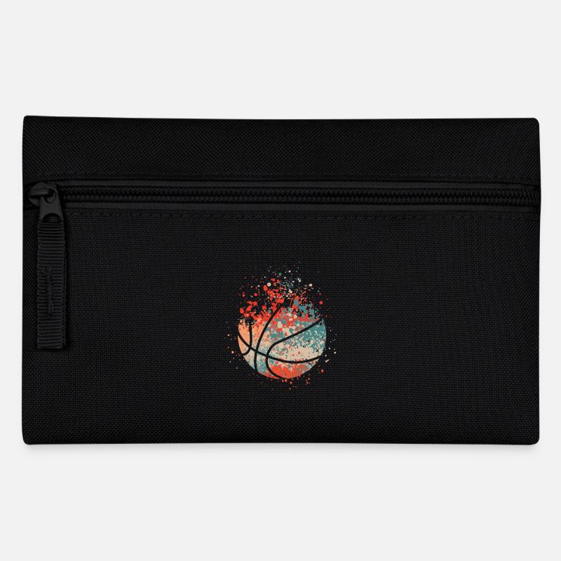 Basketball splash - Federtasche - Schwarz