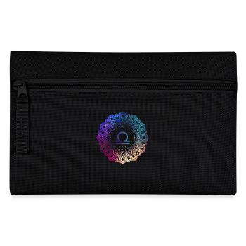 Libra Zodiac Symbol Mandala - Pencil Case - black - Front