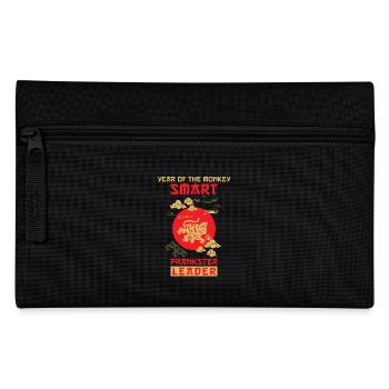 Affe Chinesisches Tierkreiszeichen - Federtasche - Schwarz - Vorne
