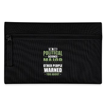Political Science Degree - Pencil Case - black - Front