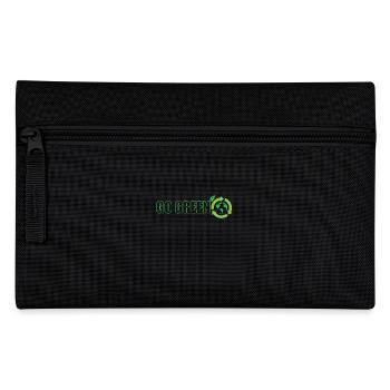 Go Green Environmental Protection Nature Planet Earth - Pencil Case - black - Front