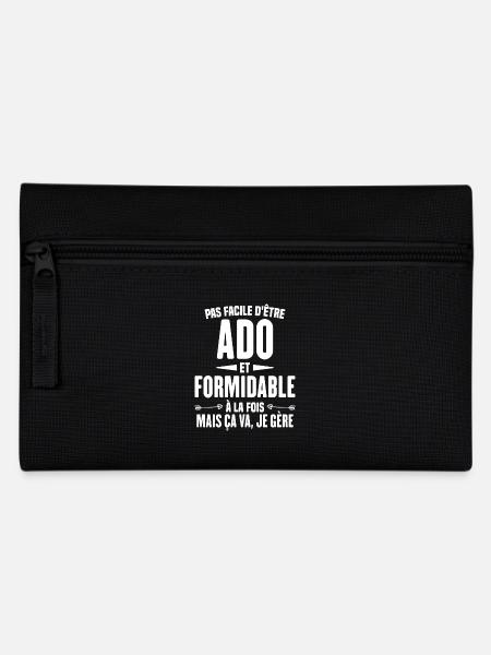 Pas Facile d'Être Ado Et Formidable À La Fois - Trousse - noir